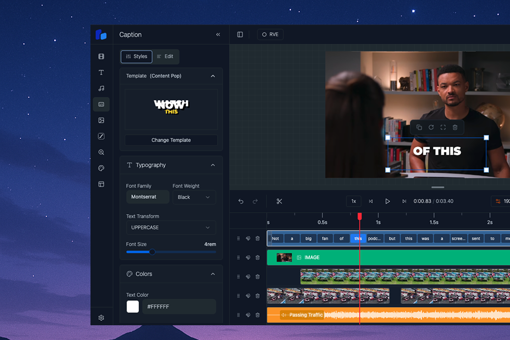 RVE SDK editor