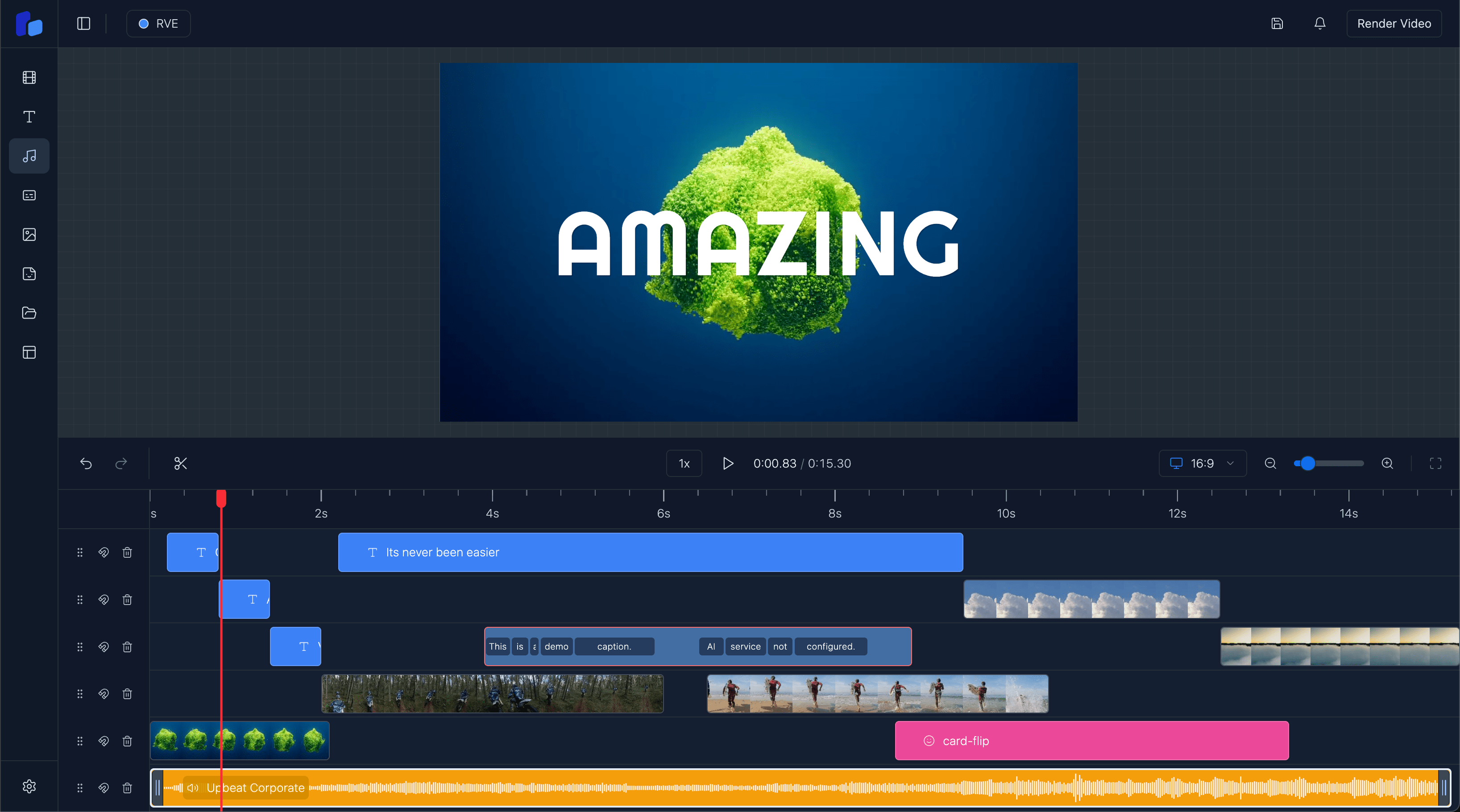 React Video Editor Timeline Feature Demo