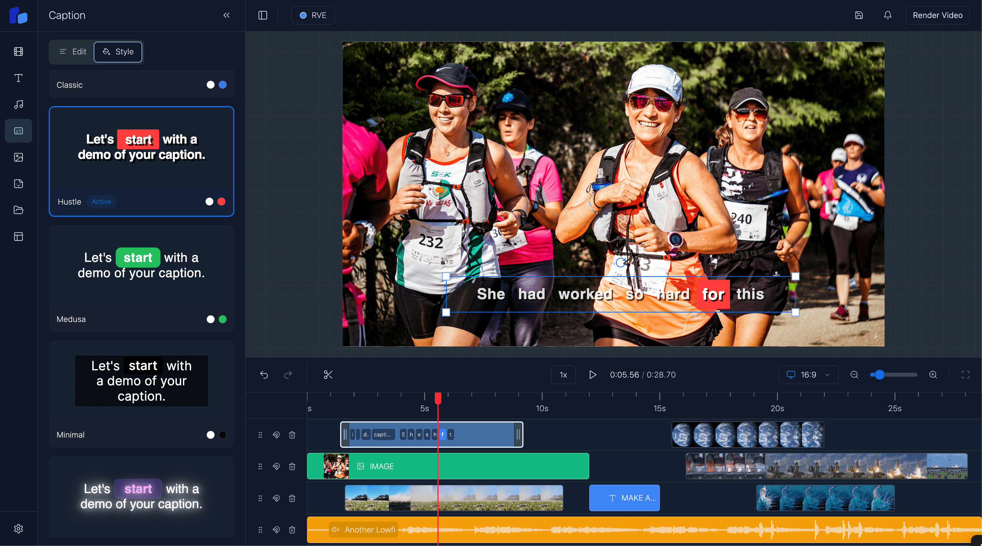 React Video Editor SRT Caption Feature